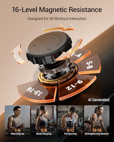 Recumbent Exercise Bike for Home, Magnetic Stationary Bikes for Seniors