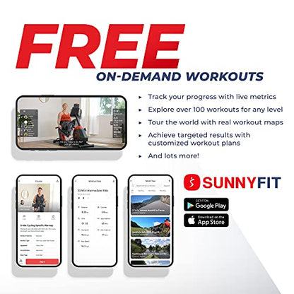 Sunny Health & Fitness Premium Water Rower w/Intensive Dynamic Real-Time Resistance, 300 LB Capacity Flip-able Rowing Machine for Home Training, Optional Free SunnyFit App Connection - color: Brown