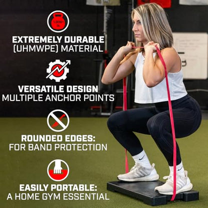 Serious Steel Fitness Resistance Band Footplate - UHMWPE Non-Slip Base for Resistance Training, Squats, Deadlifts, and More – Portable, Lightweight, and Built to Last. - style: UHMWPE - V2 Pro