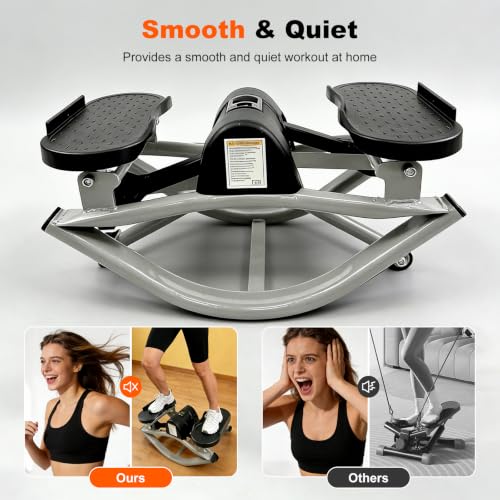 Rock Stepper Machine 3D Lateral Rocking Fitness Stepper