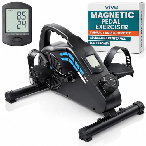Vive Under Desk Bike Pedal Exerciser - Stationary Exercise Leg Peddler - size: Smart