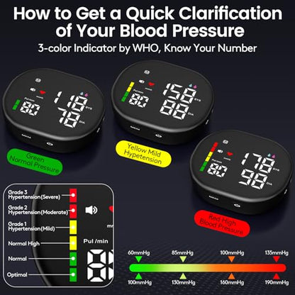 Double love Wrist Blood Pressure Monitor for Home Use - Black