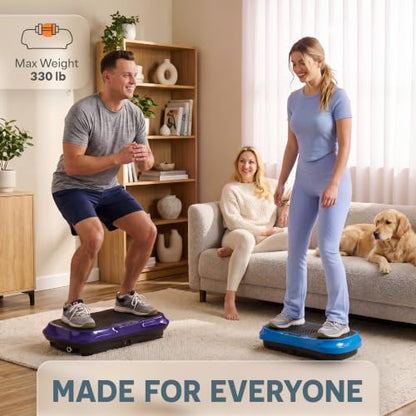 Lifepro Waver Vibration Plate Exercise Machine with 99 Speeds & 10 Presets - color: Purple