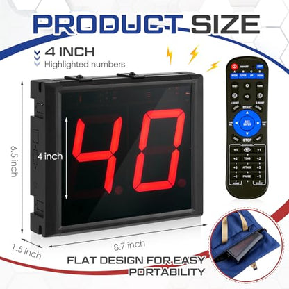 Relaxweex Two-Digit LED Digital Counter Lap Timer Wall Mounted Digital Lap Counter for Swimming Countdown/up 4 Inch High Swim Supplies with Buttons Remote and Alarm Beep - style: Two-digit