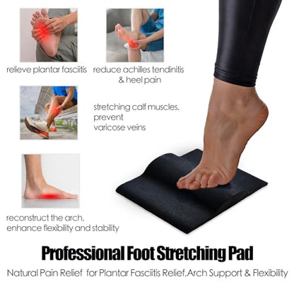 Plantar Fasciitis Relief Foot Stretching Pad for Plantar Fasciitis and Achilles tendonitis Relief Strengthening and Mobility Tool Improve Big Toe Flexibility Calf Stretcher for Foot Pain Recovery