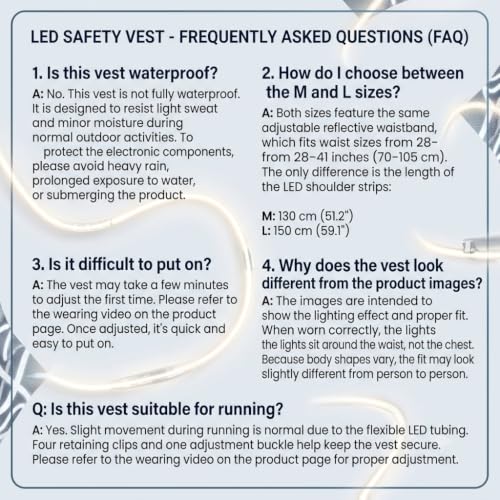 Reflective Running Vest: Rechargeable LED Running Gear with 3 Modes and 7 Colors, Adjustable Running Lights for Runners, Reflective Safety Vest for Night Running