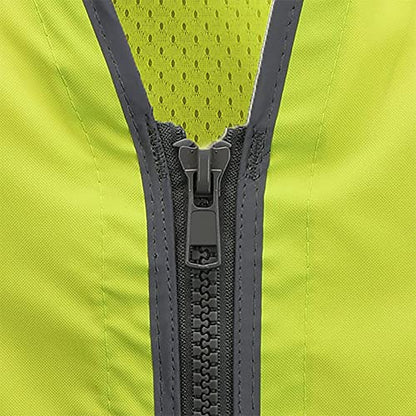Radians SV55 Class 2 Heavy Woven Two Tone Engineer Vest with Padded Neck to Support Extra Weight in Cargo Pockets, Green, 3X-Large. - color: Green, size: 3X-Large