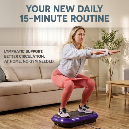Lifepro Waver Vibration Plate Exercise Machine with 99 Speeds & 10 Presets - color: Purple