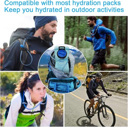 Hydration Bladder 2L-3L with Cleaning Brush - Wide Opening, Leak Proof Water Reservoir for Hiking Cycling Running Camping Backpack - BPA Free - size: 3L-Blue