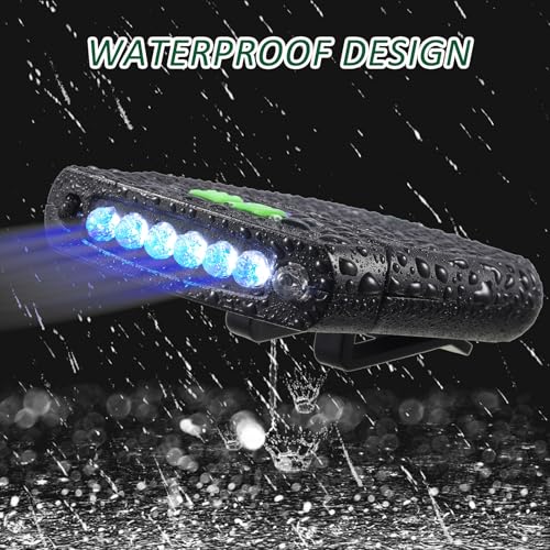 Mudder LED Hat Clip Light, Cap Lights - color: Black, Green