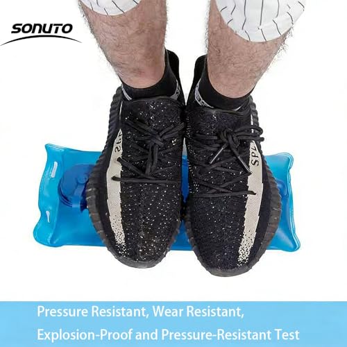 【Sonuto 2L Large Capacity Collapsible Sports Water Bottle】-Soft Flask Canteen with Wide Mouth-Portable Leak Proof and BPA -Free for Running, Hiking, Cycling, Gym Workouts