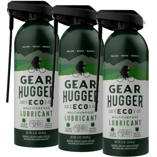 Gear Hugger Multipurpose Lubricant Spray, Plant-Based (11oz, Pack of 3) - style: Multipurpose Lubricant (11 oz, Pack of 3)