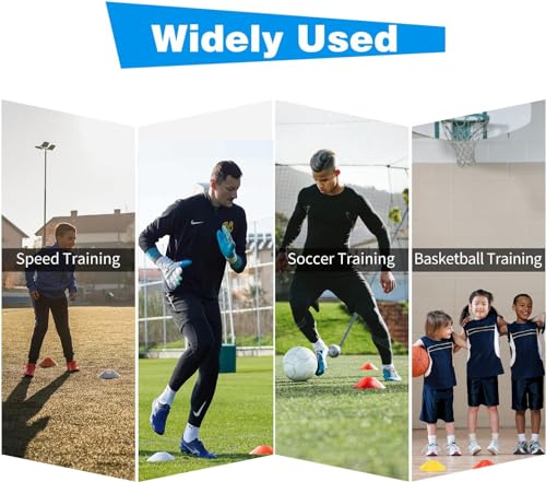 Agility Training Equipment Set Includes Workout Ladder, Dis Cones, Reaction Ball and Carry Bag - Drills Speed Kit for Soccer Basketball