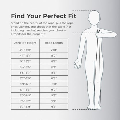 Sunny Health & Fitness Exercise Jump Rope for Home Gym Workouts