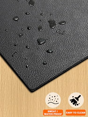 Treadmill Mat, 5'x2.5'/5.6'x2'/6.5'x3'/8'x3',6mm Thickness Exercise Equipment Mat for Carpet Hardwood Floors, Compatible with Walking Pad,Spin Bike,Elliptical Trainer,Rowing Machine - size: 55"L x 25"W x 0.2"Th