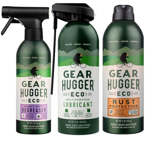 Gear Hugger Lubricant, Degreaser & Rust Remover, Plant-Based (11oz, 3pk) - style: Lubricant, Degreaser & Rust Remover (Pack of 3)