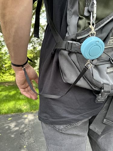 Personal Purse Alarm by Dr. Organizer – 130dB Anti-Theft Siren with Carabiner Clip & Velcro Strap – Attaches to Purse, Backpack, Stroller – Waterproof, Easy to Use, Ultimate Theft Deterrent