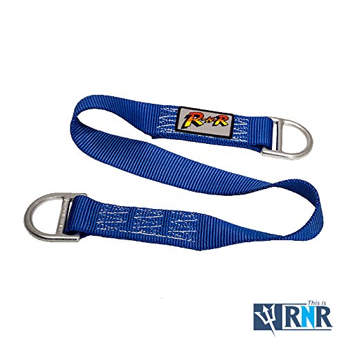 Rock-N-Rescue Professional Nylon Web Anchor Strap - Safety-Rated D-Ring Configuration, Heavy-Duty Fall Protection Equipment, Multiple Lengths 36-180 Inch, Industrial Safety Gear - size: 84"