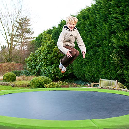 Kangaroo Hoppers Universal 12/14/15FT Trampoline Repalcement Safety Pad?Waterproof Surround Spring Foam Cover for Round Frame - color: Green