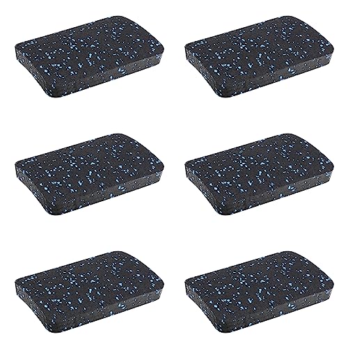Rubber Treadmill Mat Pads, 12-Pack, 4.7 x 3.2 x 0.55 in - size: 4.7 x 3.2 x 0.55 in
