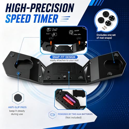 Speed Cube Timer, Professional Training Timer with Responsive Touch Pads