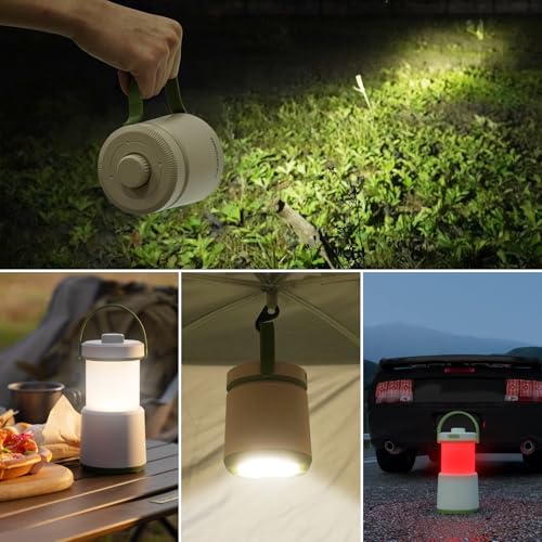 Rechargeable Camping Lantern, 230h Runtime Camping Light with 5Modes