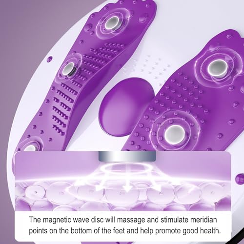Ab Twist Waist Disc Board,Adjustable Waist Trainer Twisting Disc with Handles,Waist Slimming Balance Rotating Disc with Massage Foot Sole for Slimming Waist Arms Hips and Thighs