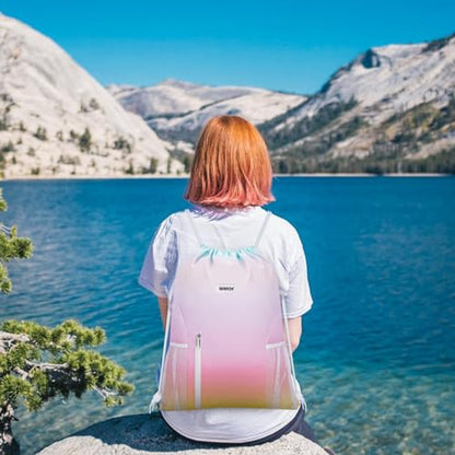 WANDF Drawstring Backpack, Gym Sackpack for Sports - color: Rainbow