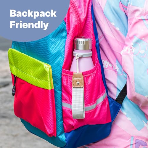 Kids Stainless Steel Water Bottle for School-12 oz Insulated Water Bottle - color: Navy, size: 12 Ounces