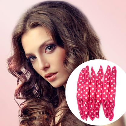 10Pcs No-Heat Foam Hair Curlers for Overnight Use, Flexible Sleep Rollers for DIY Natural Waves Styling