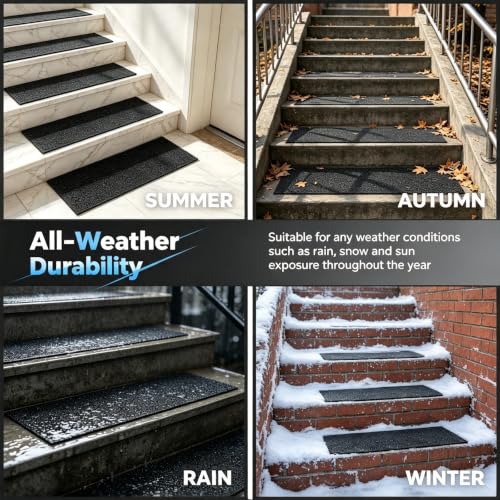 Non-Slip Stair Treads 6 x 24 inch 3-Pack Outdoor Grip Tape