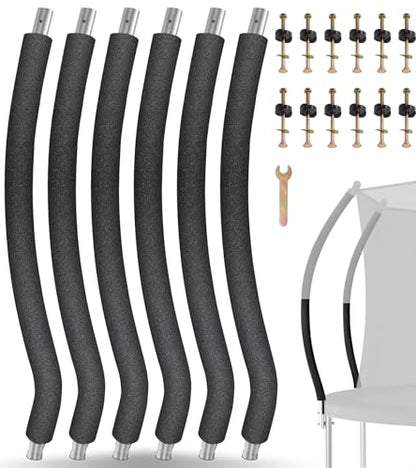 Trampoline Poles Replacement for Skywalker Or Jumpzylla Trampoline Net - style: For Jumpzylla 8&10ft-6xLower Tubes