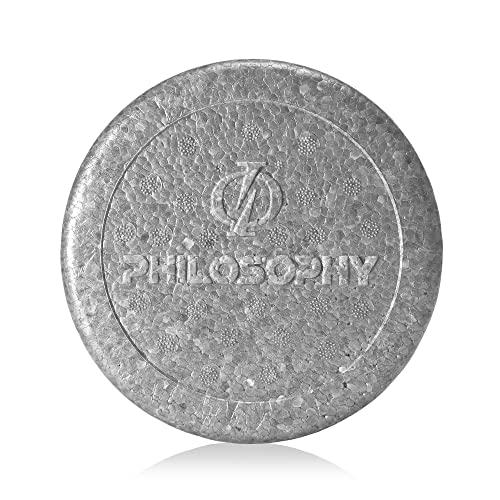 Philosophy Gym 18" High-Density Foam Roller for Exercise, Massage, Muscle Recovery - Round, Gray - color: Gray, size: 18 Inch