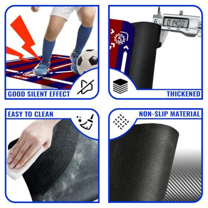 Soccer Training Mat, Soccer Training Equipment, Soccer Gifts for Boys 8-12 - color: Stripes, size: 47*31 IN