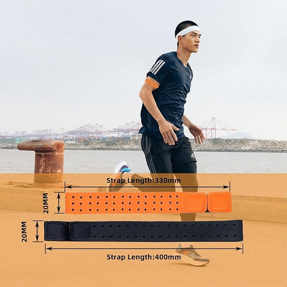 Replacement Armband Strap Compatible with OTF, Orange Theory Fitness Band - color: orange+black