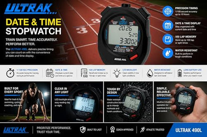 Ultrak 60 Memory 3 Line Display Stopwatch