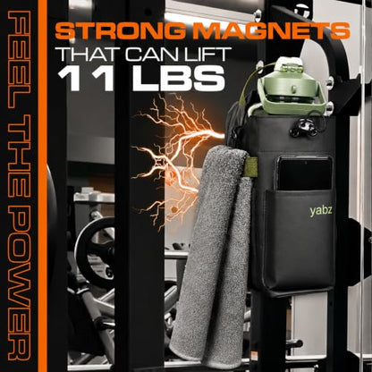 YABZ Magnetic Gym Bag - Water Bottle Holder Body Cross Bag for Men Women
