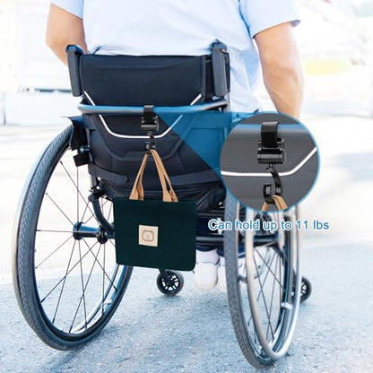 Accmor Wheelchair Cup Holder and Hook, Walker Cup Holder Attachment