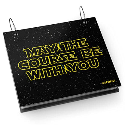 Gone For a Run BibFOLIO Race Bib Album - May The Course Be With You - 9.5x8 - color: May The Course Be With You