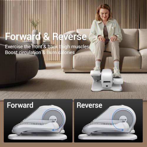 UMAY Under Desk Elliptical Eclipse Leg Exerciser Electric as seen on TV - color: Pure White