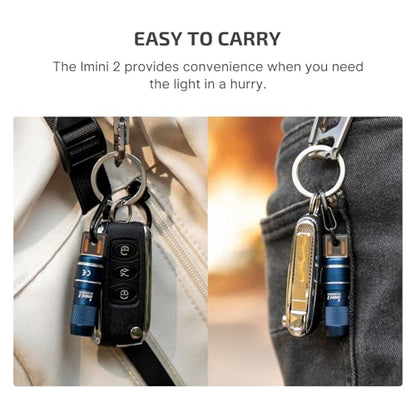 OLIGHT IMINI 2 Rechargeable EDC Keychain Mini Flashlight Midnight Blue - color: Midnight Blue