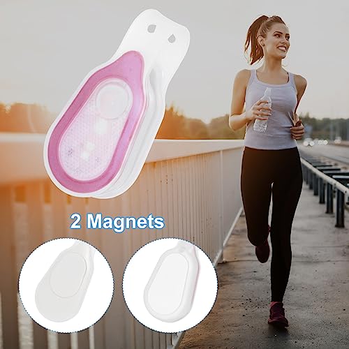 PATIKIL LED Flashlight, Silicone Night Shift Hands Free Clip-on Flashlights Night Safety Running Light for Running, Walking, Sports, Outdoor Emergency, Red - color: Red