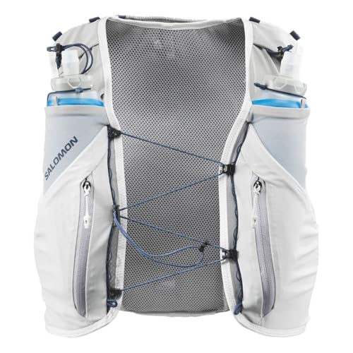 Salomon Unisex Advance Skin 12 | 12 Liter Hydration Trail Running Vest - color: Alloy/Gray Violet, size: Small