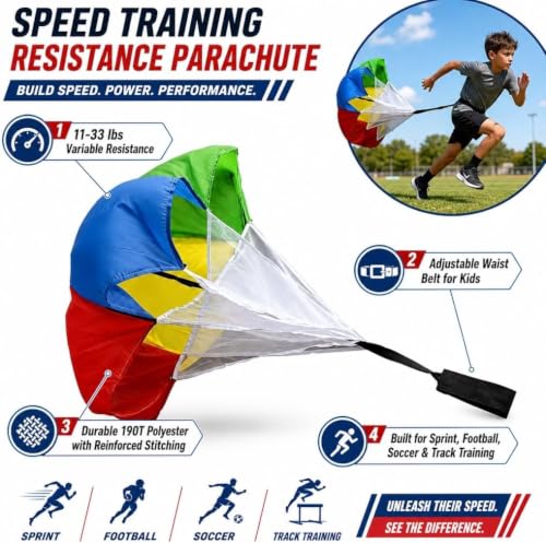 Kids Speed Training Resistance Parachute Running Training Equipment Small