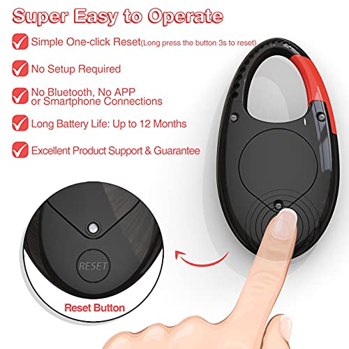 Simple 3D Step Counter, Walking Pedometer, Steps Tracker with Neck Lanyard/Carabiner for Men Women Teens Adults Seniors - color: Black-red