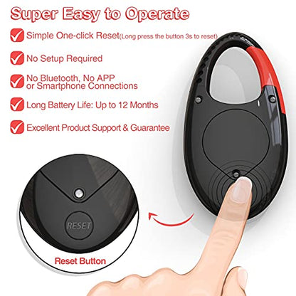 Simple 3D Step Counter, Walking Pedometer, Steps Tracker with Neck Lanyard/Carabiner for Men Women Teens Adults Seniors - color: Black-red