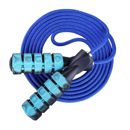 Jump Rope for Women & Men Adjustable Length Cotton Skipping Rope for Adults & Kids Workout Equipment for Weight Loss, Cardio, Boxing & Fitness Suitable for Home, Gym & School Use