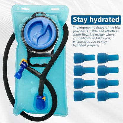 GRABOTE New 8-Pack Replacement Bite Valve – Compatible with Camelbak Hydration Pack, Leakproof Self-Sealing Silicone, BPA-Free