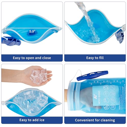 N NEVO RHINO Hydration Bladder 1.5L - 2L- 3L Leak Proof Water Reservoir - color: 3L-Blue