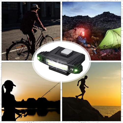 Mudder 2 Pcs Mini Ultra Bright LED Clip on Cap Lights USB Rechargeable